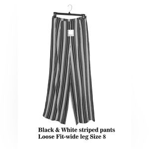 Black & white slacks